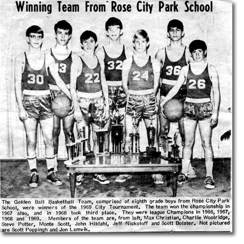  Goldenball Winning Team From Rose City Park School 