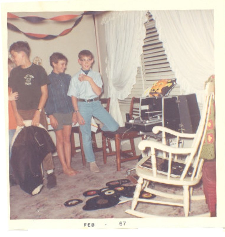  1966 Halloween Party at Greenwald’s. Wow. Look at all those 45 RPM’s! Did you bring your “adapter”? 